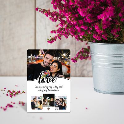 Personalized Acrylic Photo Frame With Steel Removable Stand Anniversary Gift For Bhaiya Bhabhi, Parents, Husband Wife Birthday Gift For Someone Special (Gift For Someone Special)